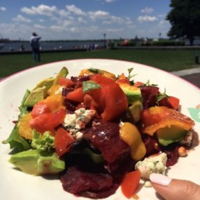 Gluten-free beet salad from Gigino at Wagner Park